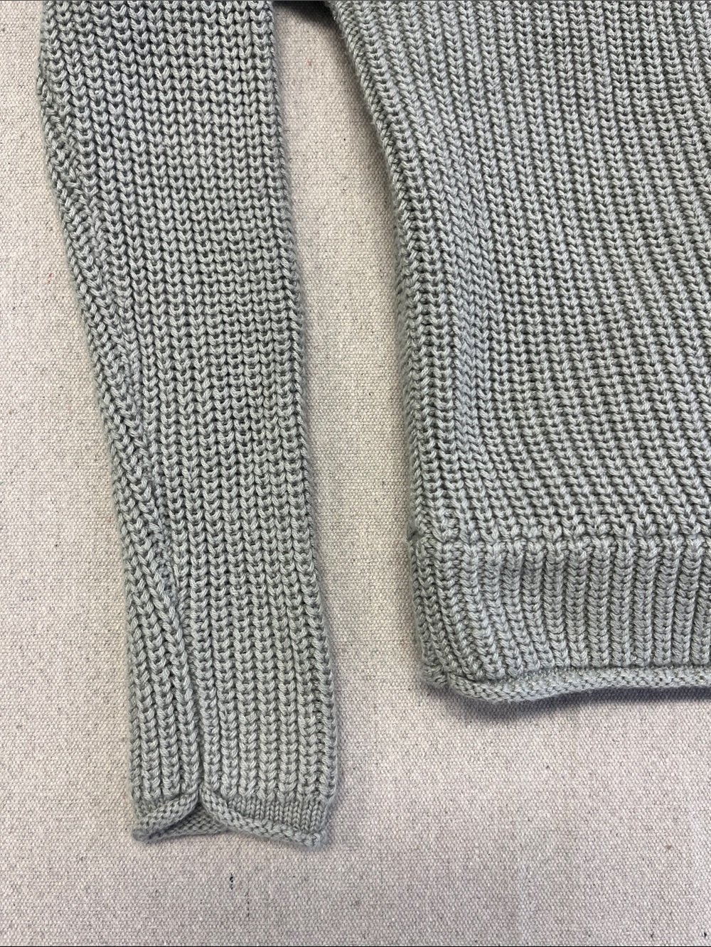 moon & madison Sage Green Crossover V-Neck Sweater - Picture 4 of 10